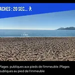 아파트 Impeccable 3 Pieces Avec Balcons, La A 50m Juan Les Pins Proche Cannes