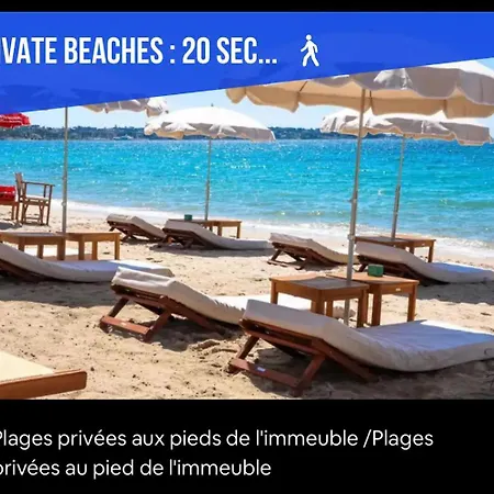 Impeccable 3 Pieces Avec Balcons, La A 50m Juan Les Pins Proche Cannes Apartamento Antibes
