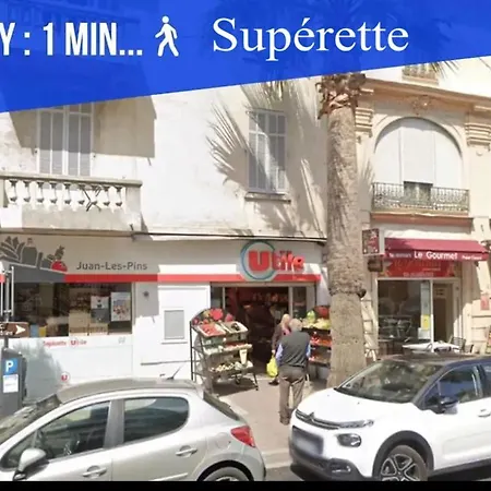 Impeccable 3 Pieces -clim -2 Terrasses ,la A 50m Juan Les Pins Proche Cannes Apartman